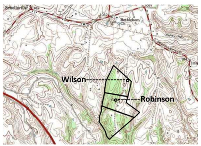 Dry Ridge Map